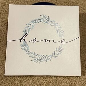 4/$25‎ NWT 8x8 Unframed Stretched Printed Canvas Home Floral Wreath Design